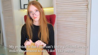 A trip to a psychologist ended with sex with a cute girl in stockings