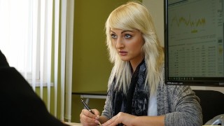 LOAN4K Kinky employee lures gorgeous chick into a sex session