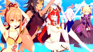 GENSHIN IMPACT SFM HENTAI COMPILATION (Nilou, Dehya, Paimon, Fischl, Yoimiya)